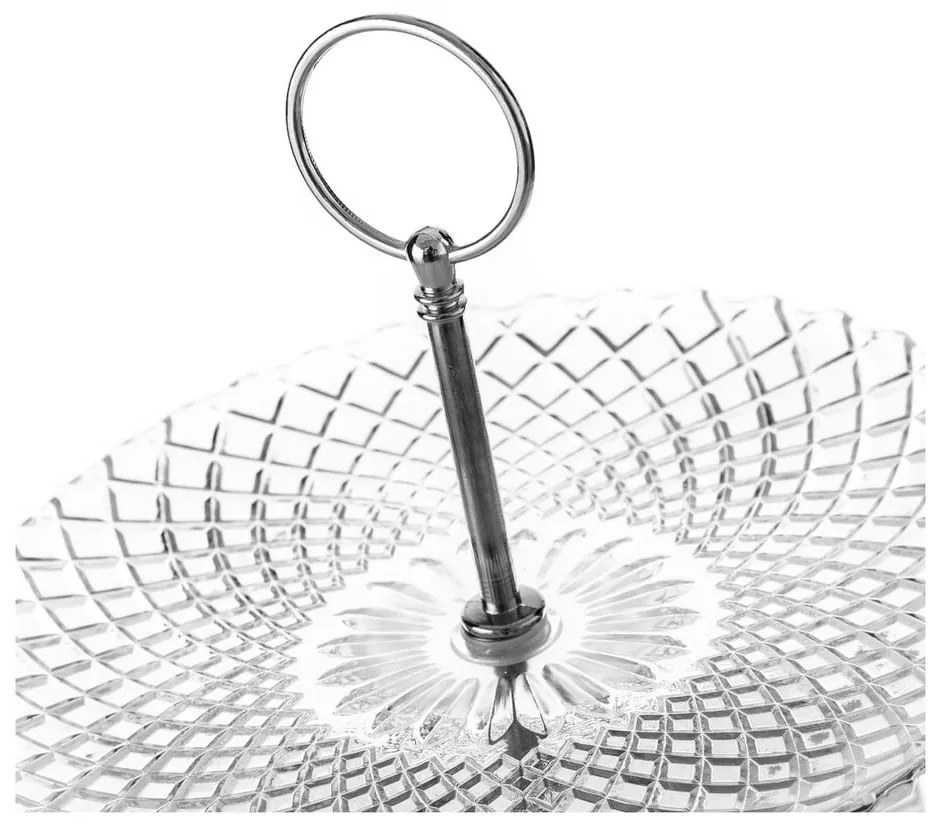 Üveg emeletes kínálótálca Harlequin – Casa Selección