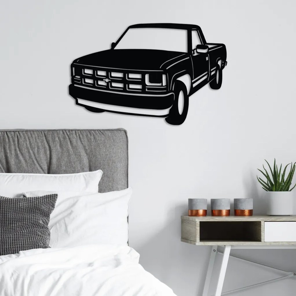 Chevrolet fém fali dekoráció, 60×39 cm