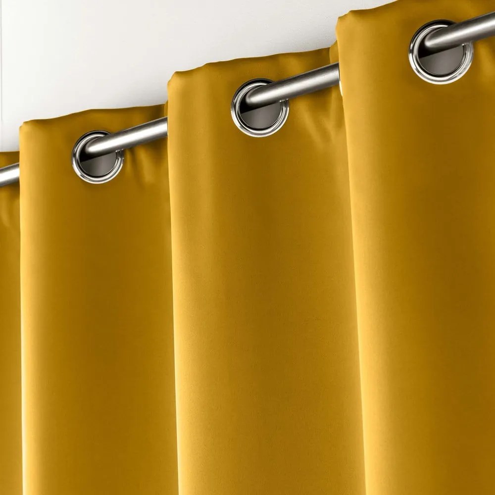 Sárga sötétítő függöny 135x180 cm Occult – douceur d'intérieur