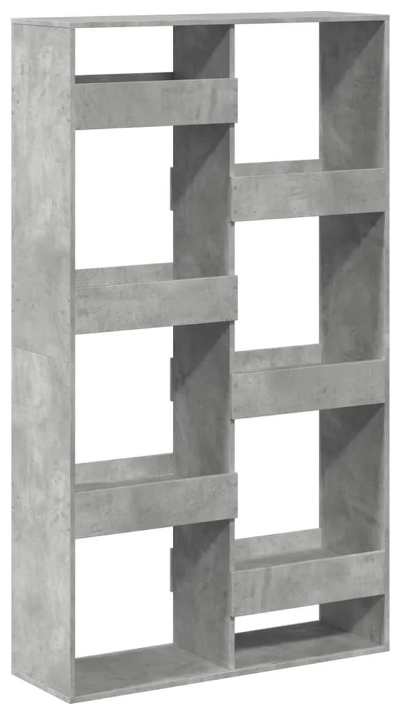 betonszürke szerelt fa térelválasztó 100 x 33 x 175 cm