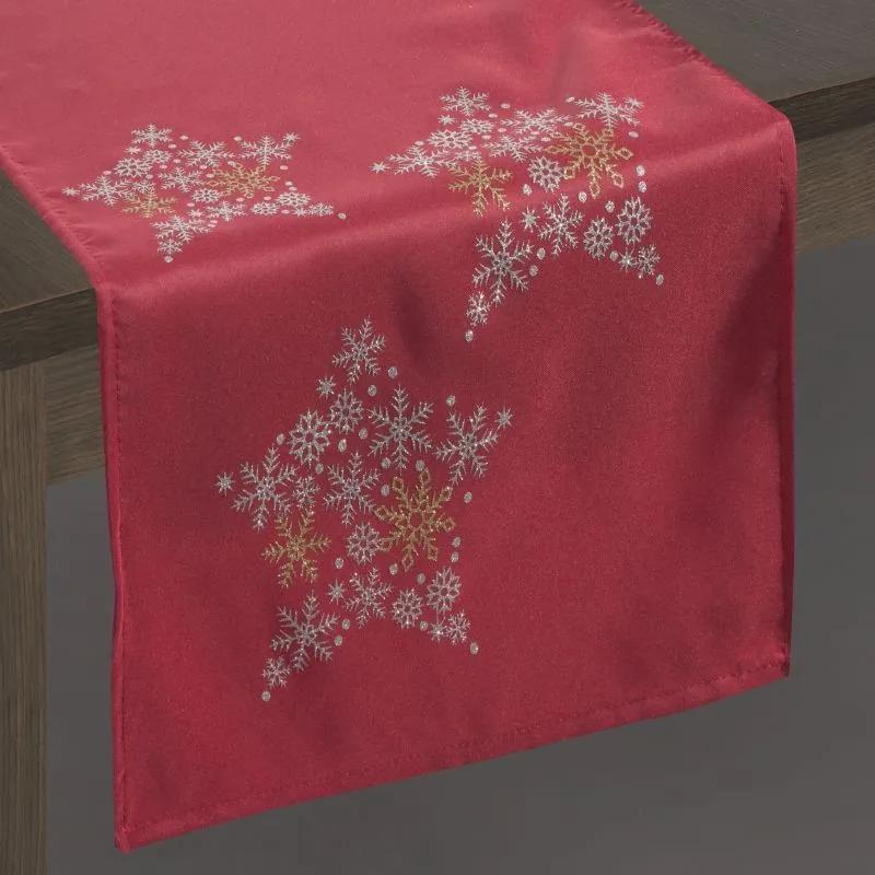 Asztali futó karácsonyi piros 40x140