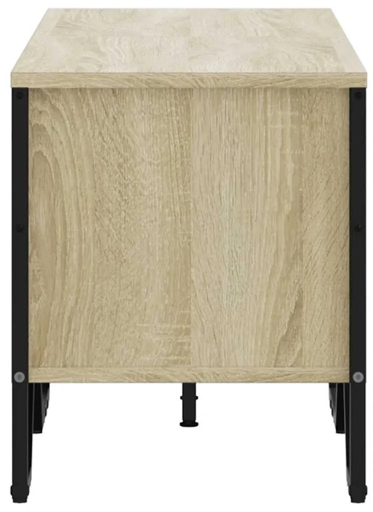 sonoma tölgy színű szerelt fa TV-szekrény 122 x 34 x 41 cm