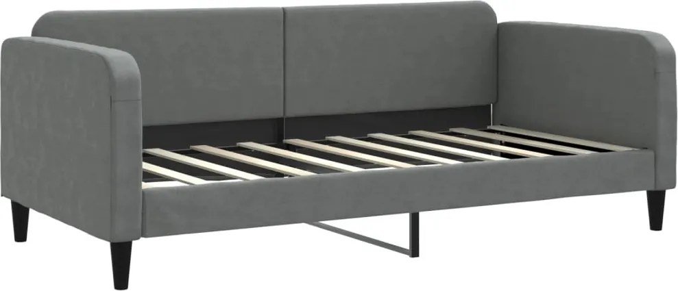 vidaXL sötétszürke szövet kanapéágy 90 x 190 cm