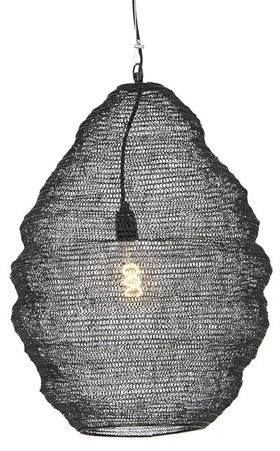 Keleti függőlámpa fekete 45 cm - Nidum L