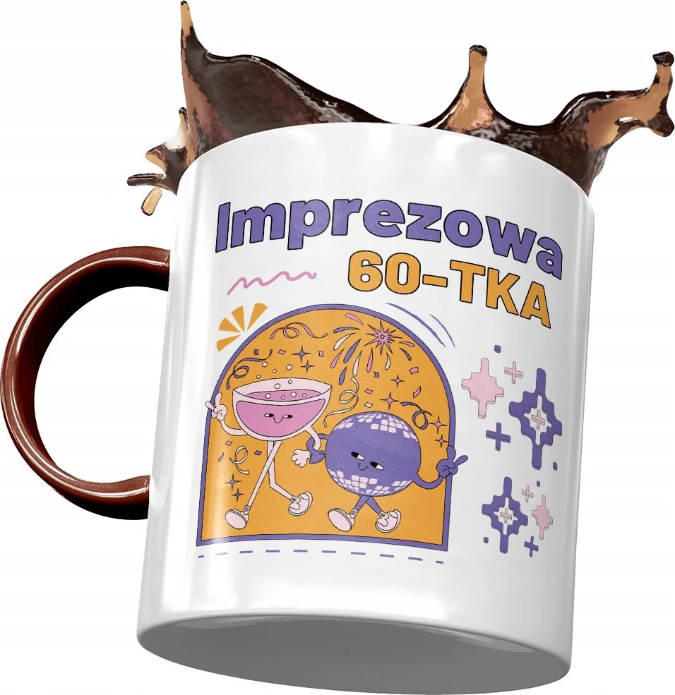 Bordó Bögre Születésnapra 60 60-es 60-as Ajándék Nyomtatott Fotóval