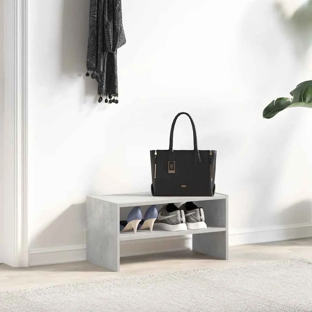 betonszürke cipőtartó állvány halmozható 60 x 30 x 30,5 cm