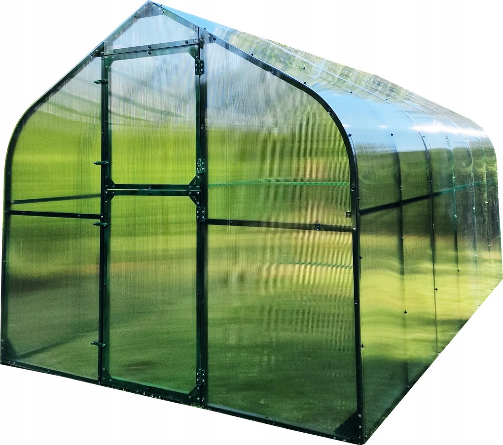 Kerti Üvegház Alagút 10M2 250X400 Ptf Lengyel Zöld