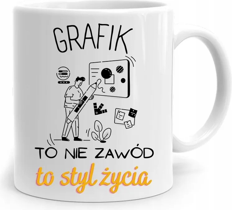 Bögre Ajándék Grafika Nem Foglalkozás Egy Életstílus Nyomtatott Fotóval