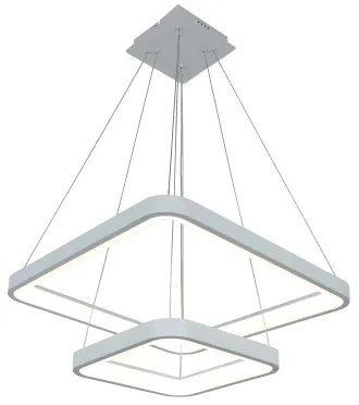Brilagi - Dimmelhető LED csillár, kábelre függesztett FALCON SLIM LED/78W/230V 50x50 cm fehér + távirányító