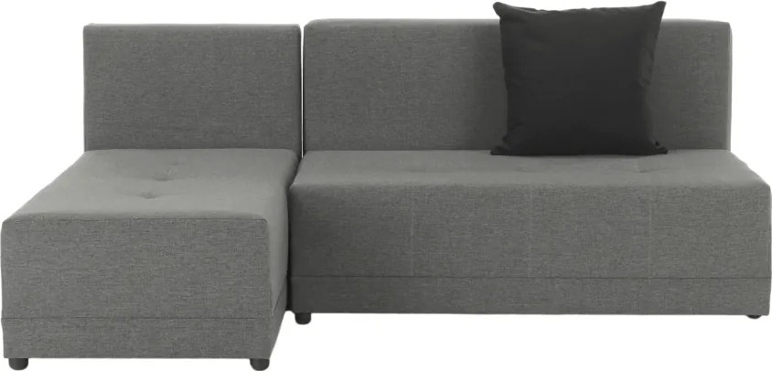 Sarokülőgarnitúra, szürke/fekete, balos, MEXX