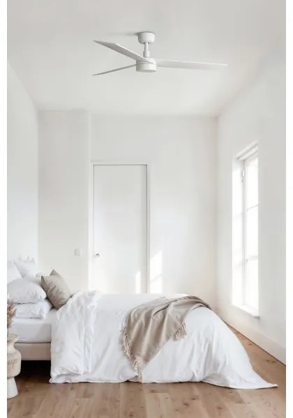 FARO 34297WT-1TW - LED Dimmelhető ventilátor RUDDER L LED/18W/230V fehér átm. 132 cm WT + távirányító