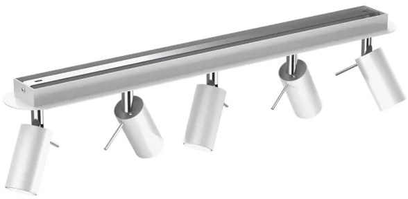 Spotlámpa PRESTON 5xGU10/40W/230V fehér/króm