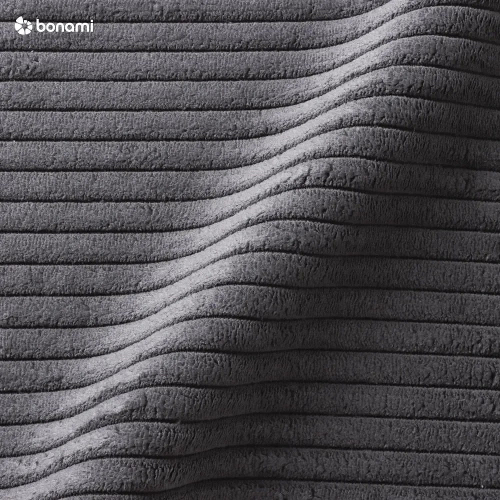 Sötétszürke kárpitozott egyszemélyes ágy tárolóhellyel 90x200 cm Cabana – Meise Möbel