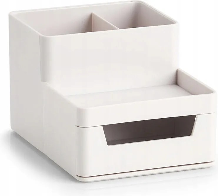 Konyhai irodai edénytartó, műanyag, szürke, 11,2x15,5x9,5 cm