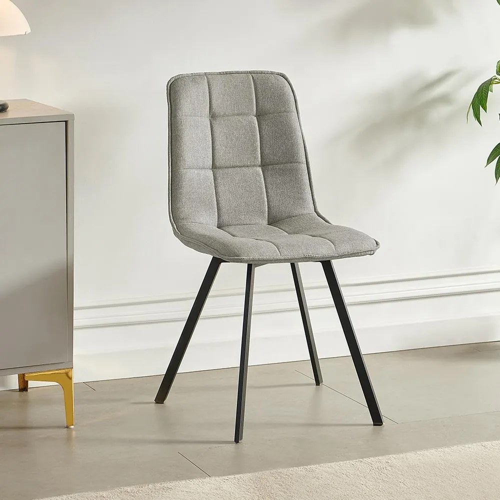 Catini LANDON Étkezőgarnitúra 6x szék + asztal, bézs/szürke