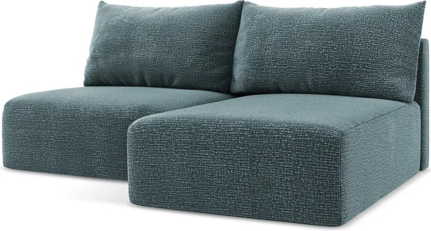 Türkiz kinyitható-tárolóhelyes sarokkanapé (jobb oldali) Kalena – Makamii