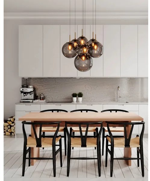 ByRydens 4202390-4002 - Kábeles csillár LAURA 7xE27/8W/230V