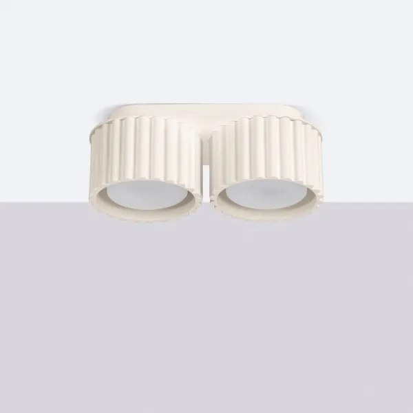 Sollux SL.1793 - AURA krémszínű spotlámpa 2xGX53/10W/230V