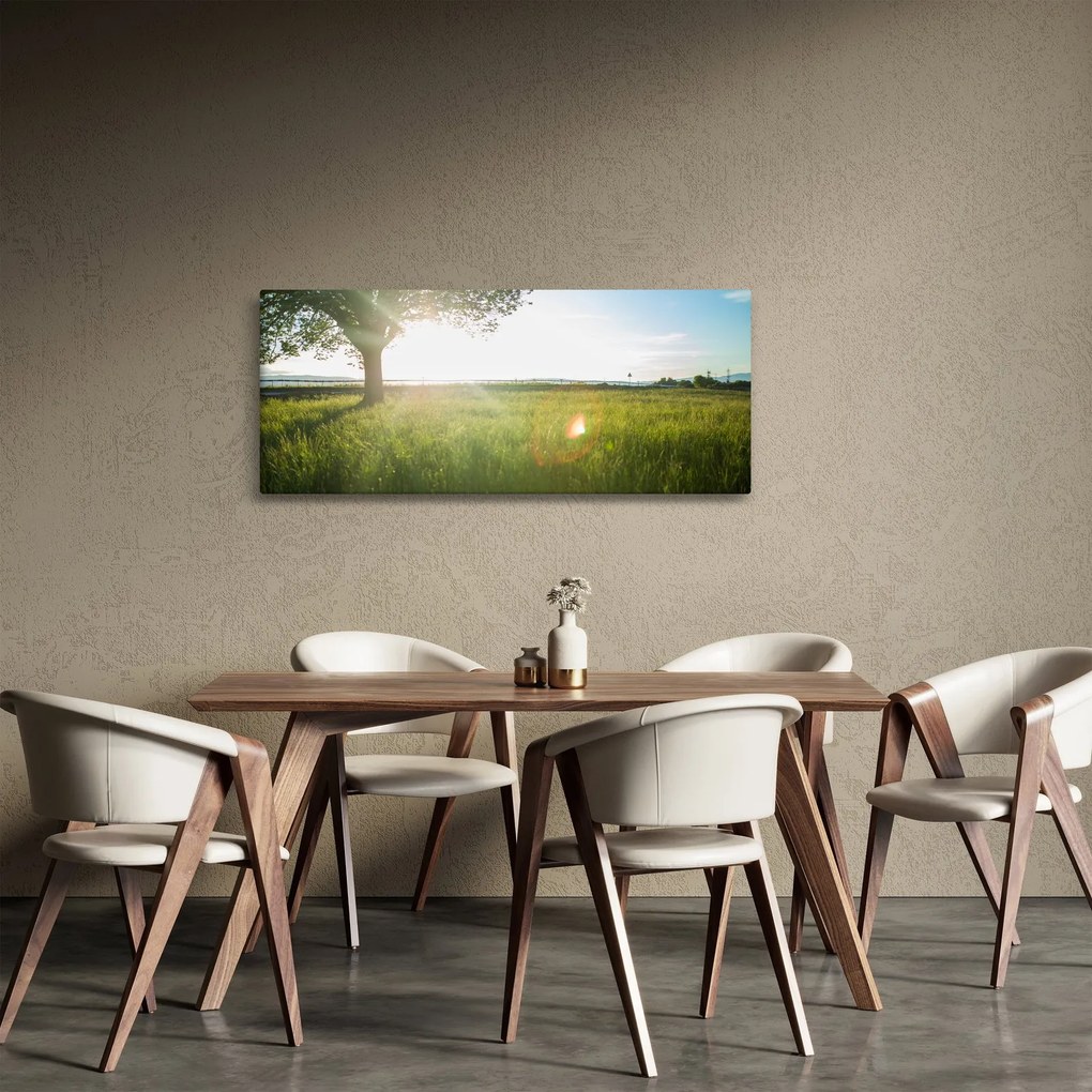 Egy fa képe a mezőn (120x50 cm)