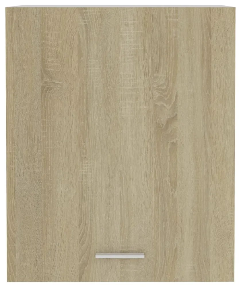 2 db sonoma tölgy színű szerelt fa függő szekrény 50x31x60 cm