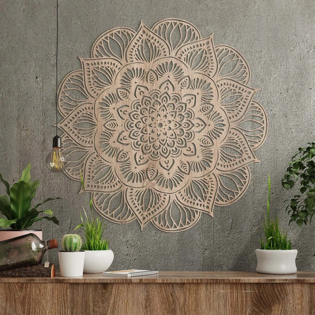 DUBLEZ | Lótuszvirág mandala - 3D falikép | Fali kép