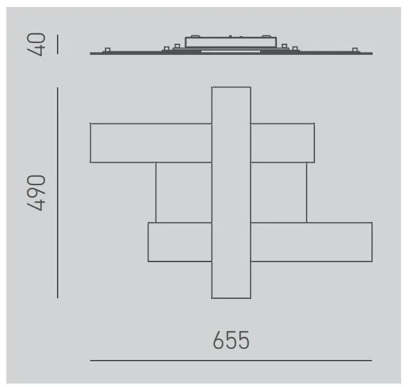 Gea Luce DOHA P P N - LED Mennyezeti lámpa DOHA LED/30W/230V 65,5 cm fekete