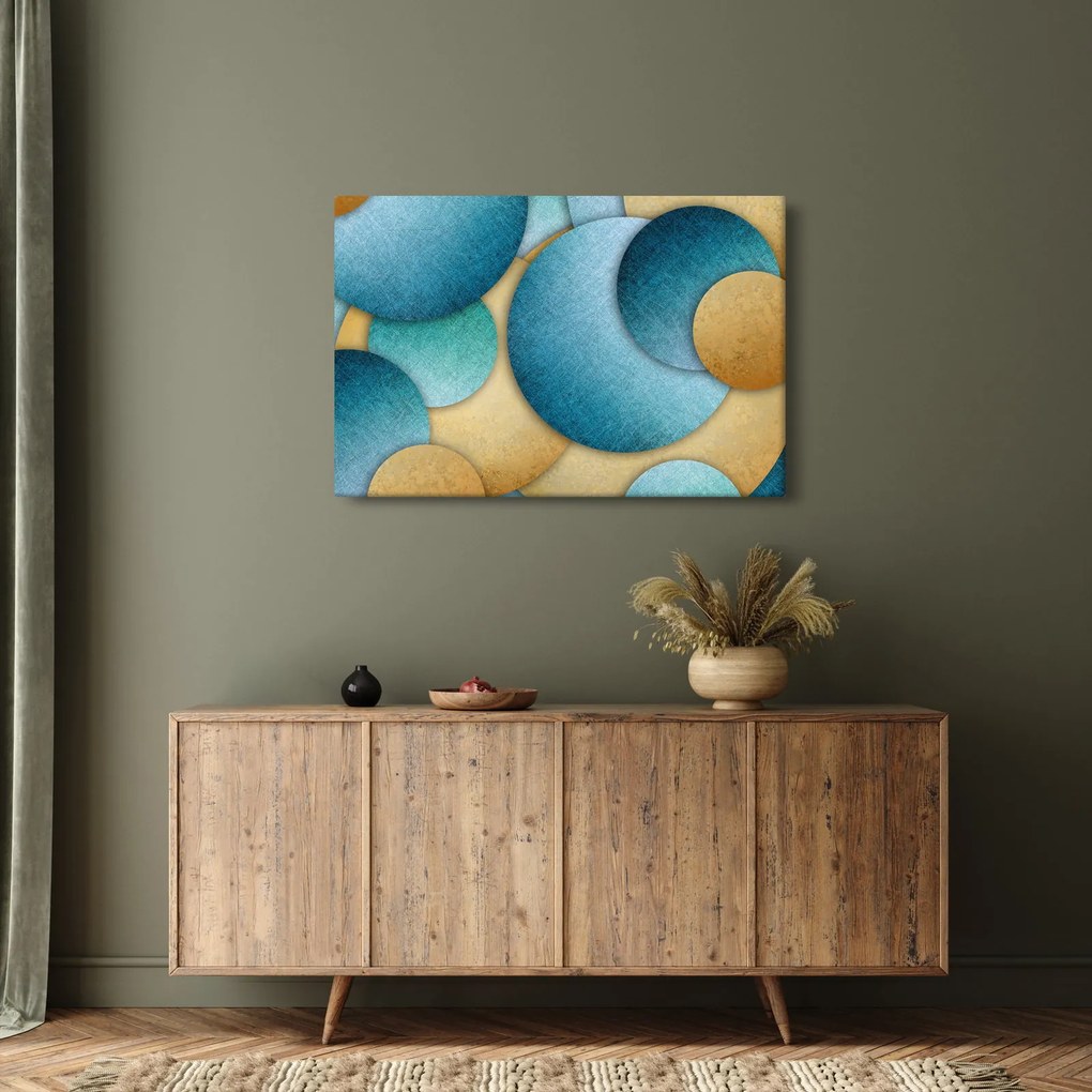 Az absztrakciós körök képe (90x60 cm)