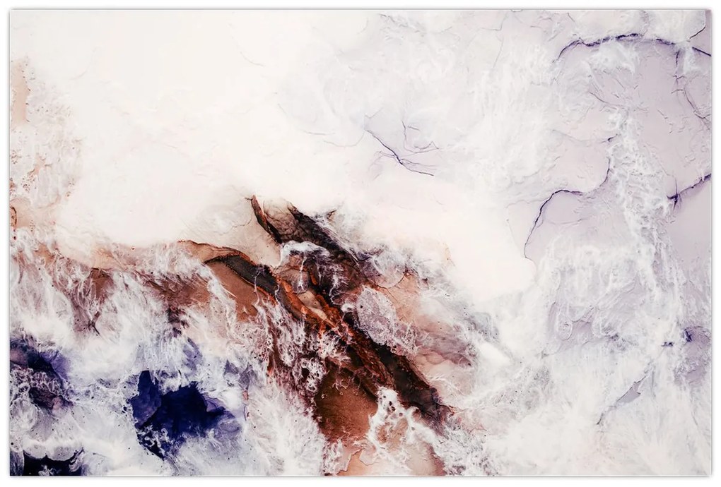 Kép - Lila márvány N⁰1 (90x60 cm)