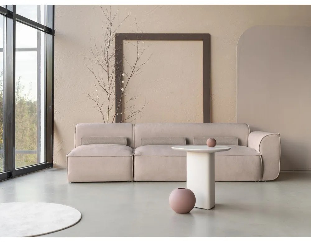 Bézs moduláris heverő (jobb oldali) Flex Felix – Miuform