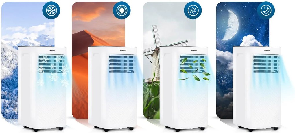 Hordozható klímaberendezés BD-582, 2600 W | Berdsen