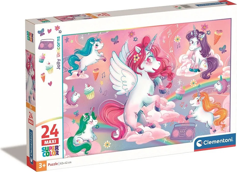 Unikornis Jolly 24 db-os maxi puzzle Clementoni