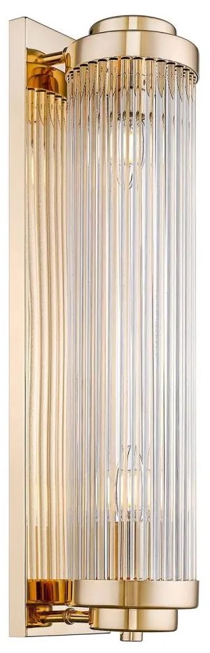 Zuma Line W0528-02M-F7AC - Fali lámpa SERGIO 2xE14/60W/230V arany