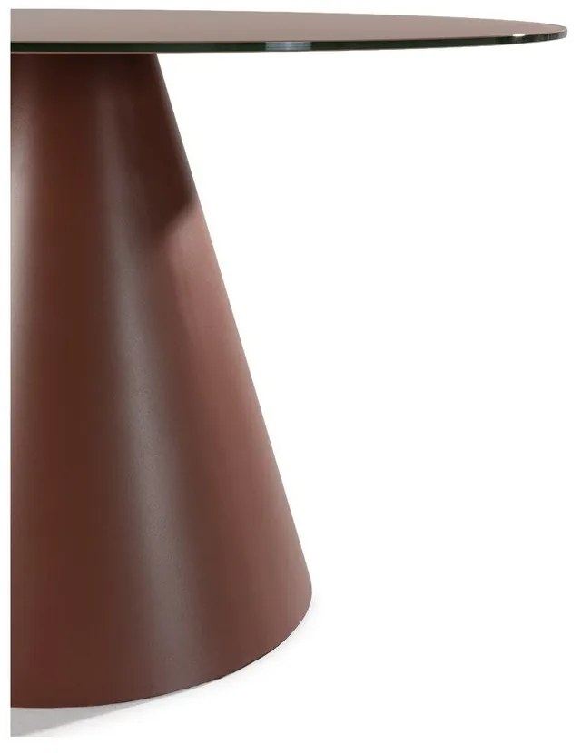 Kerek étkezőasztal üveg asztallappal ø 120 cm Vida – MOME