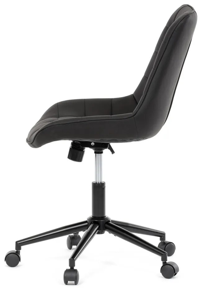 Scaun pivotant de birou cu tapițerie din material negru. KA-V3120