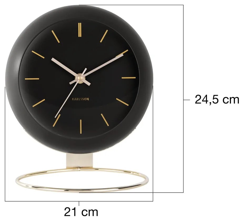 Asztali óra ø 21 cm Globe – Karlsson