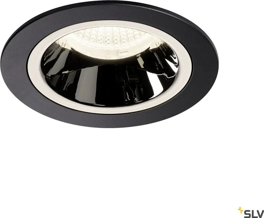 SLV 1003897 NUMINOS DL M Fürdőszobai Beépíthető Lámpa Króm, Fekete LED IP44