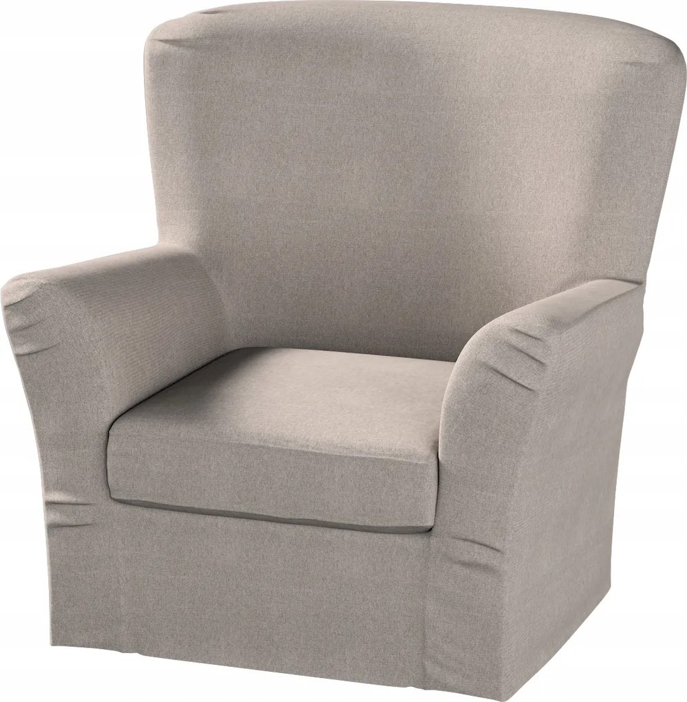 Dekoria Tomelilla magas fotelhuzat Ikea könyvjelzőkkel, szürke