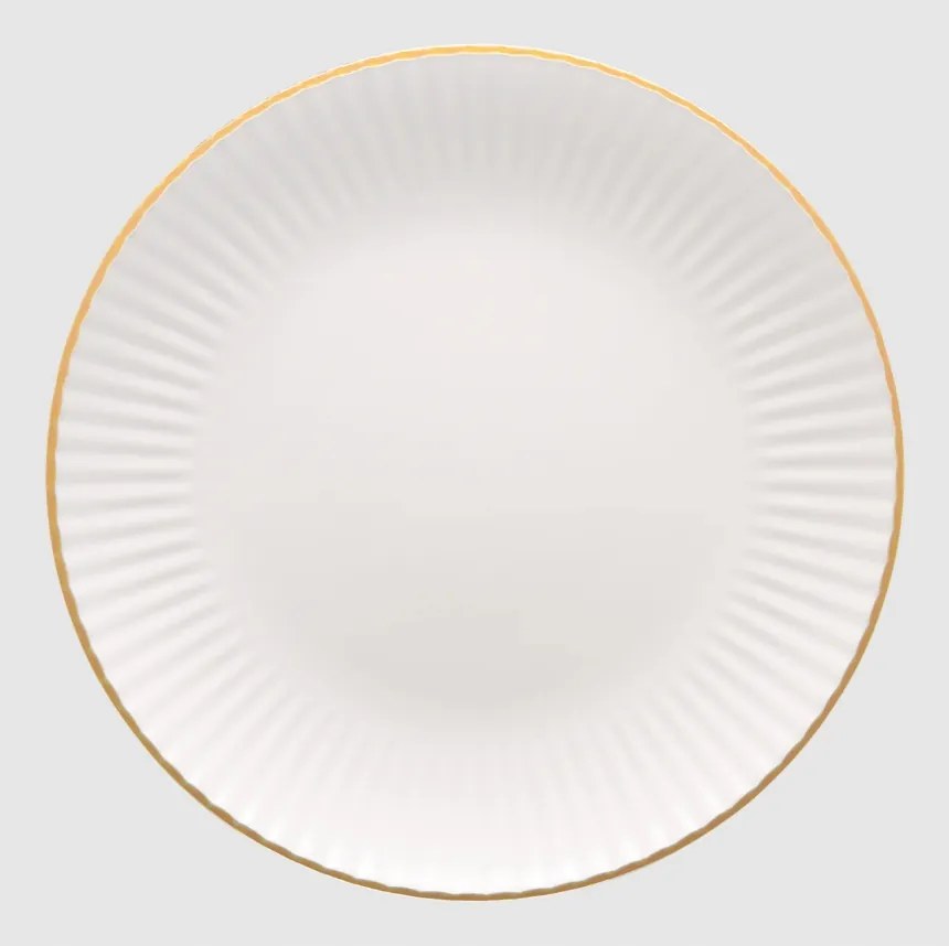 Lapostányér 27cm Daisy 1608C arany vonal Lubiana