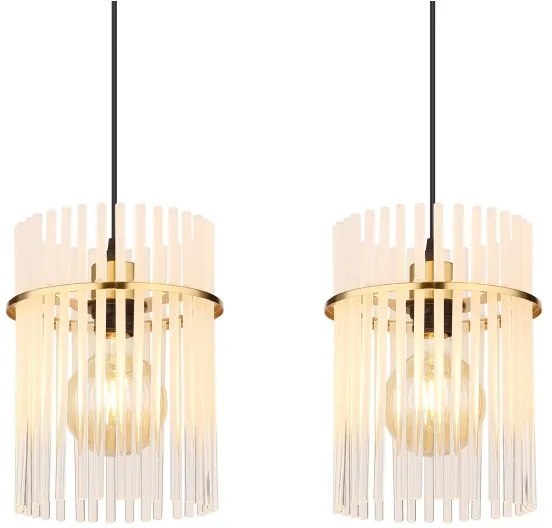 Globo 15698-4HM - Csillár zsinóron GORLEY 4xE27/60W/230V arany