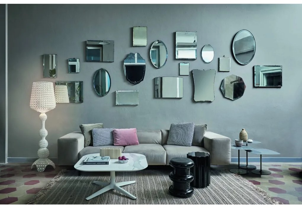 Oldalasztal THIERRY, többféle változat - Kartell szín: Burgundia, magasság: 50 cm