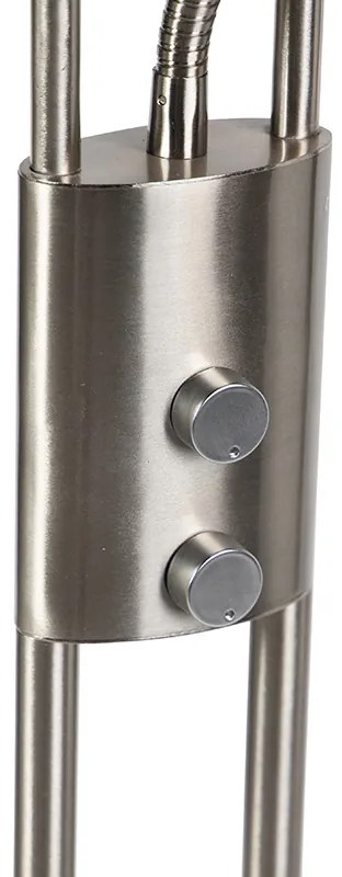 Modern állólámpa acélból, LED-del és dimmerrel - Lexus