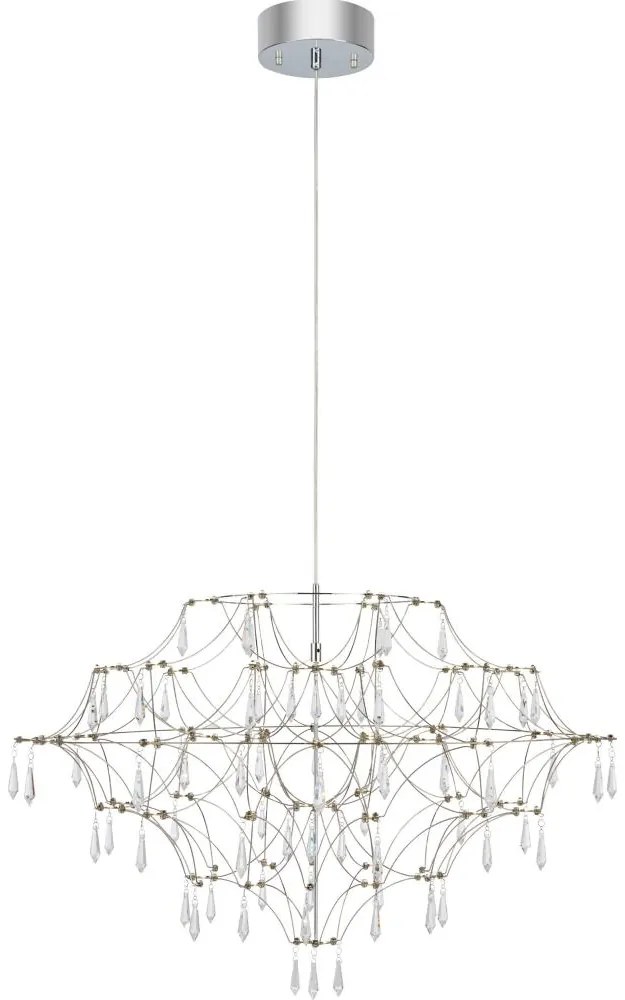 Markslöjd 108870 - LED Dimmelhető kristálycsillár zsinóron EFESOS LED/25W/230V átm. 80 cm