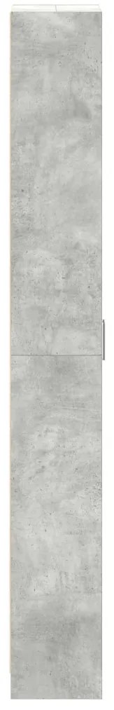 szekrény beton szürke 55x25x189 cm mérnökelt fa