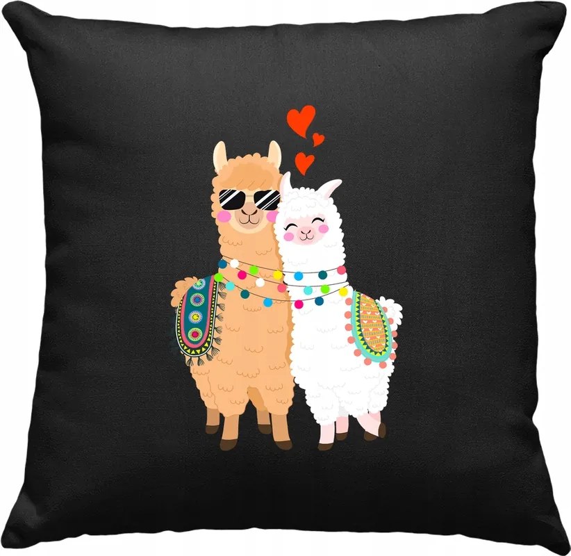 Alpaka Kedves Gyerek Párna 2 Fekete