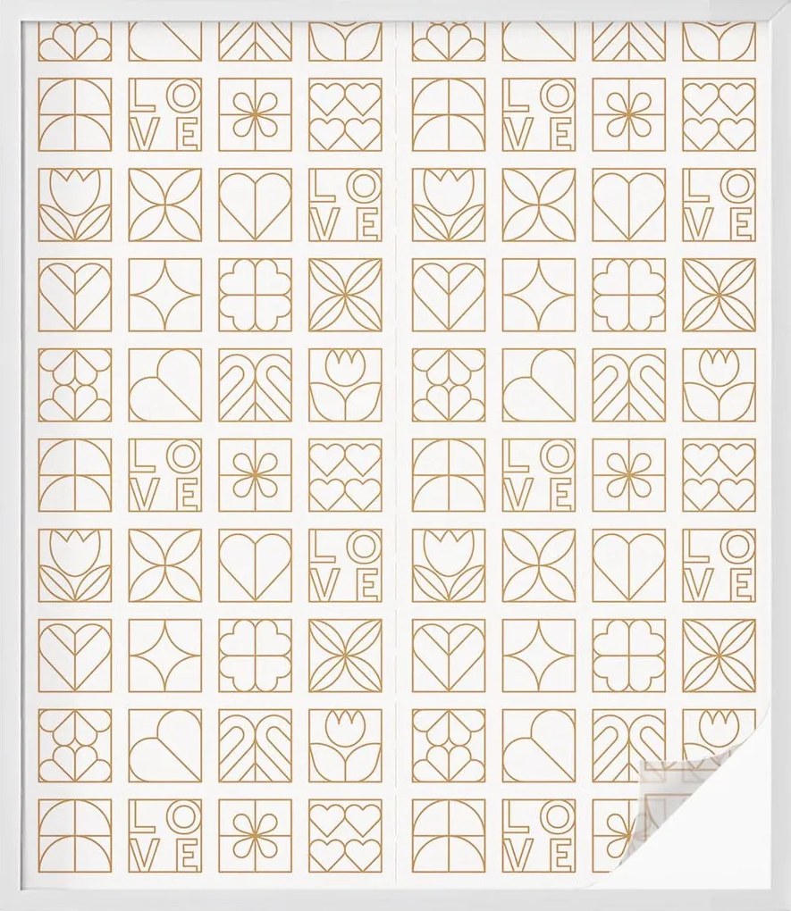 Ablakfólia Öntapadós Adatvédelem Geometrikus szerelem 100x116