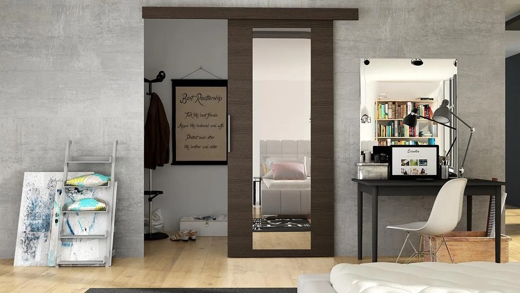 Tolóajtó Robaso 70 IV (csokoládé) (tükörrel). 1104687