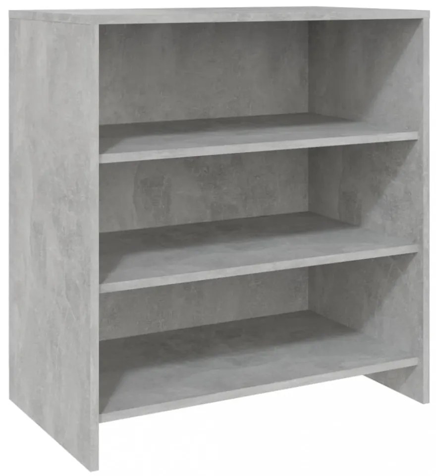 betonszürke szerelt fa tálalószekrény 70x40,5x75 cm
