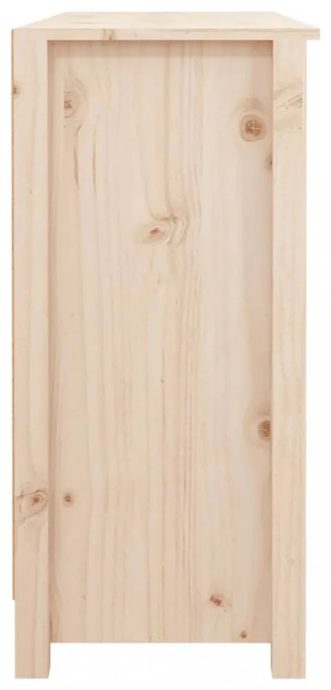 tömör fenyőfa tálalószekrény 100x35x74,5 cm