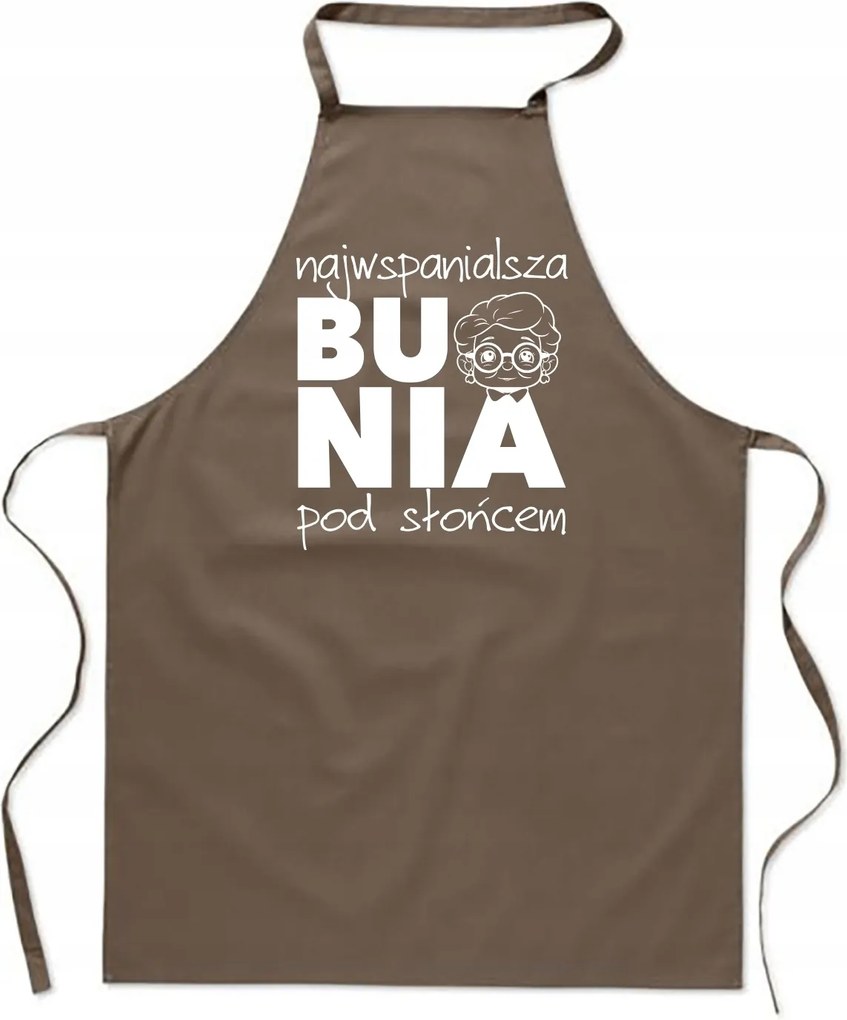 Konyhai Kötény bézs A Legcsodálatosabb Nagymama Ajándék FA_435_b