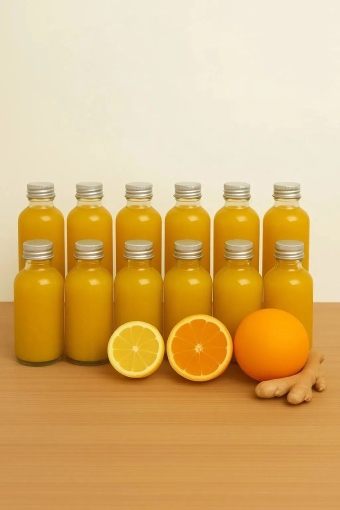 12 részes üveg palack szett 100 ml